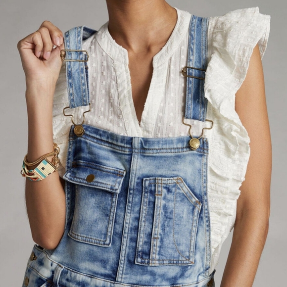 Anthropologie Pilcro Tie Dye Overalls - Picture 4 of 16